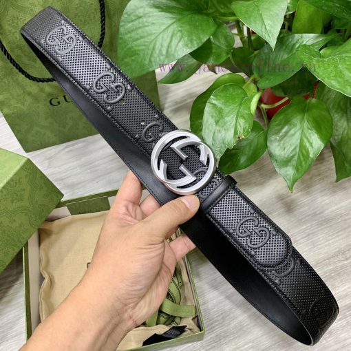 Comes with a complete gift boxGucci full set of 3.8cm imported calf leather embossed, authen kfl28ir9 - Image 13