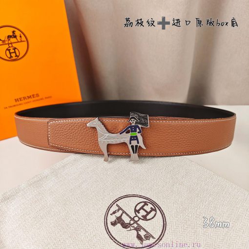 Herm è s Double Headed Sharp Double sided Original Imported Head Layer Leather, Earthly Yell juljpdfg - Image 9