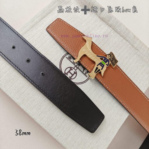 Herm è s Double Headed Sharp Double sided Original Imported Head Layer Leather, Earthly Yell juljpdfg - Image 12