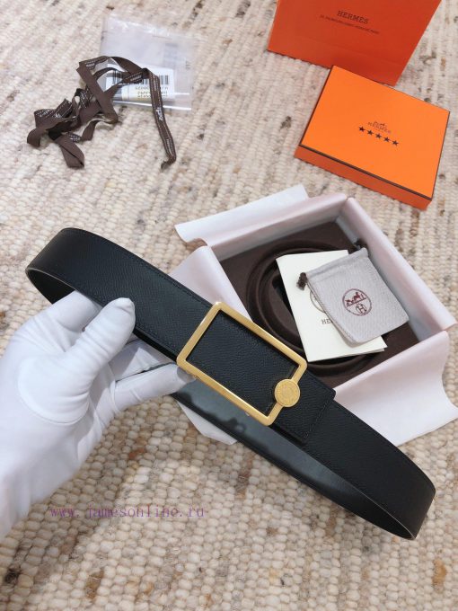 Hermes 3.8cm men's double-sided belt customized with stainless steel electroplating, dual co ek29d9m5 - Image 11