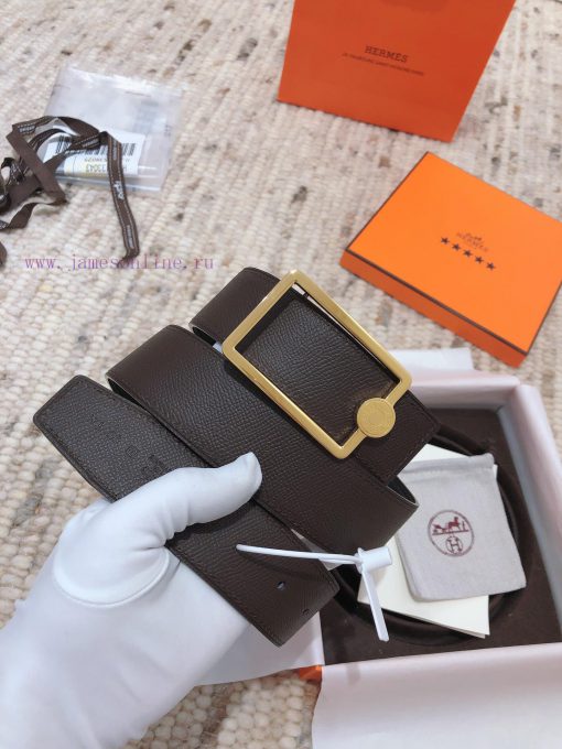 Hermes 3.8cm men's double-sided belt customized with stainless steel electroplating, dual co edytbi4m - Image 10