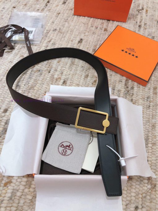 Hermes 3.8cm men's double-sided belt customized with stainless steel electroplating, dual co edytbi4m - Image 12