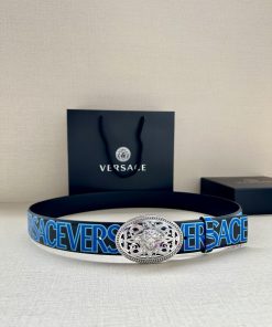 3.8cm wide Versace belt with three-dimensional La Medusa double-sided buckle, decorated with 34h0yi17