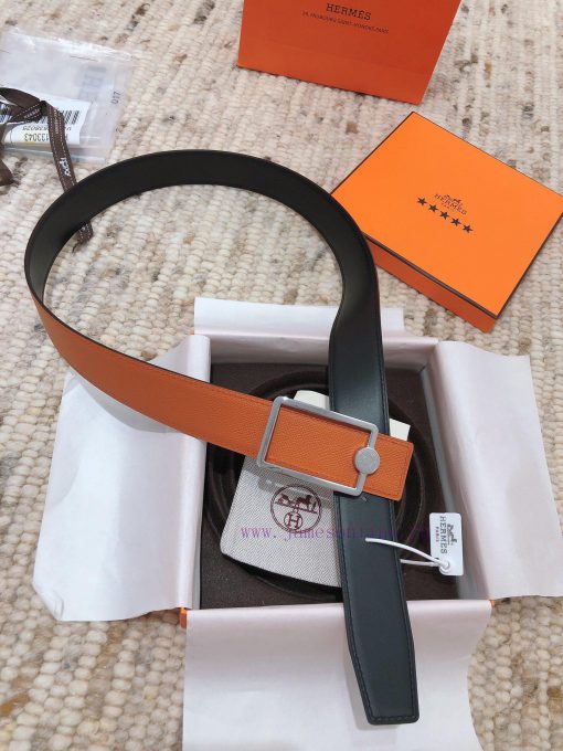 Hermes 3.8cm men's double-sided belt customized with stainless steel electroplating, dual co 9sd9uk5c - Image 15