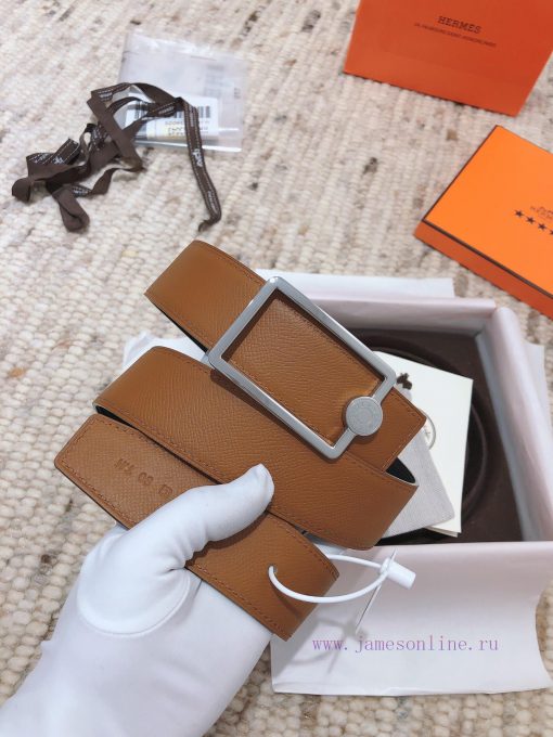 Hermes 3.8cm men's double-sided belt customized with stainless steel electroplating, dual co ua10gudr - Image 13
