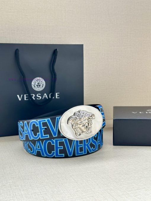 3.8cm wide Versace belt with three-dimensional La Medusa double-sided buckle, decorated with f6epfdd4 - Image 10
