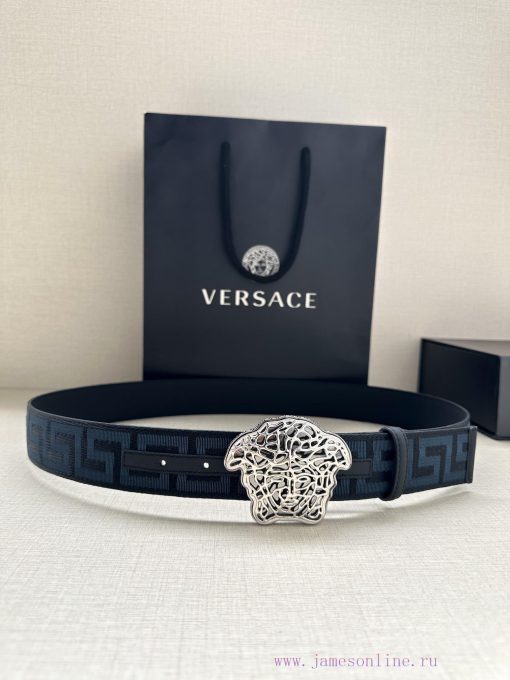 Width 3.8cm Versace This satin belt from Versace has a very casual style, adorned with the i engbwbb2