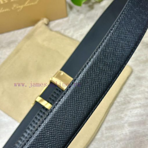 [Automatic belt buckle] Burberry 3.5mm wide double-sided imported top layer cowhide made wit eskbgncw - Image 5