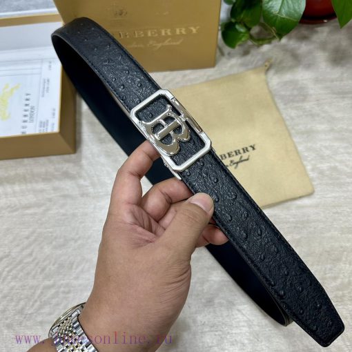 [Automatic belt buckle] Burberry 3.5mm wide double-sided imported top layer cowhide made wit d4vugl9k - Image 10