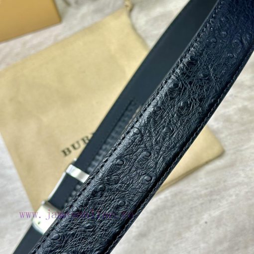 [Automatic belt buckle] Burberry 3.5mm wide double-sided imported top layer cowhide made wit d4vugl9k - Image 11