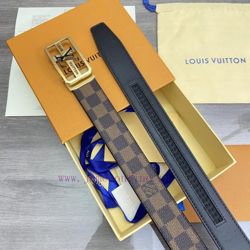 LV Louis VuittonBelt, waist belt, automatic belt, single-sided use quality, 100% top layer c i82l550y - Image 12