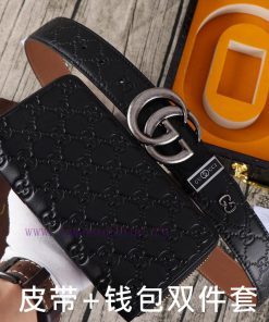 Gucci. Gucci two-piece setWooden box, belt+wallet, two-piece setGrade: Italian imported 100% xzj9iikt