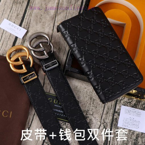 Gucci. Gucci two-piece setWooden box, belt+wallet, two-piece setGrade: Italian imported 100% xzj9iikt - Image 19