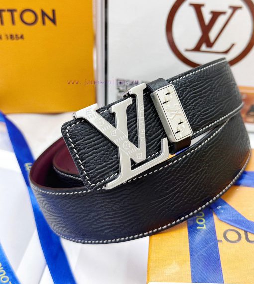 Belt LV Louis Vuitton's top tier replicaThe belt is made of 100% imported original cowhide, 4xhig4a3 - Image 2