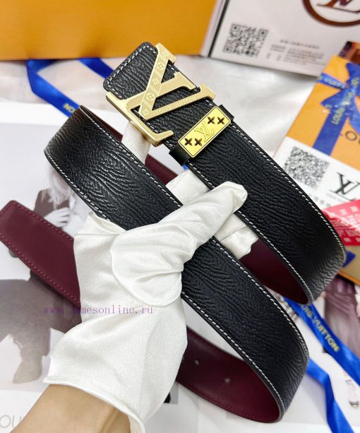 Belt LV Louis Vuitton's top tier replicaThe belt is made of 100% imported original cowhide, djs92szl - Image 4