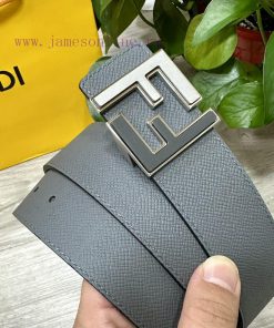 FENDL 40MM wide double-sided original calf leather with a single ruthenium palladium plated qh2w1o4e
