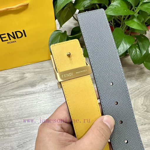 FENDL 40MM wide double-sided original calf leather with a single ruthenium palladium plated mekeik3n - Image 6