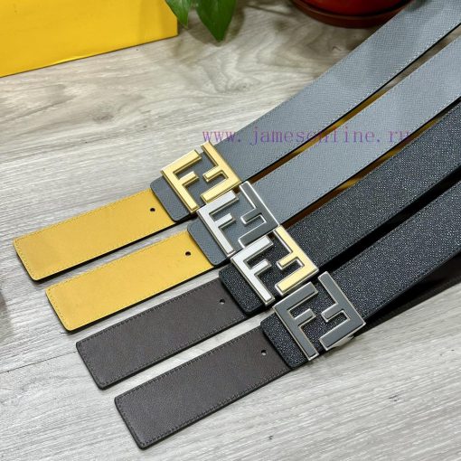 FENDL 40MM wide double-sided original calf leather with a single ruthenium palladium plated q9xl06ug - Image 7