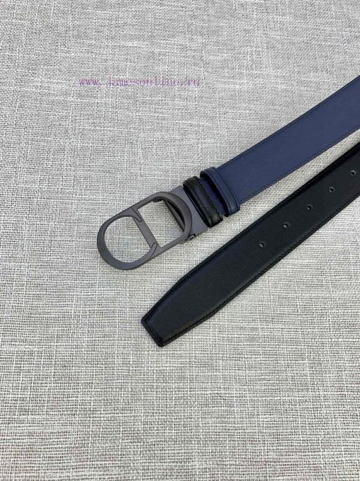 3.5cm width Dior grain textured cowhide "CD" belt, paired with CD buckle, plain grain textur h2xta0t8 - Image 19