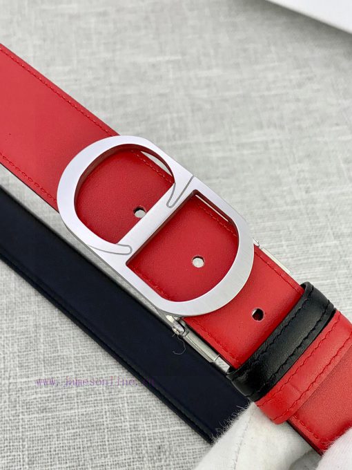3.5cm width Dior grain textured cowhide "CD" belt, paired with CD buckle, plain grain textur 4c3yngp0 - Image 14