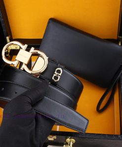 MADE IN ITALYWooden box with accompanying picturesFilag Curtain Belt+Wallet SetBuckle materi 7tnl8us3
