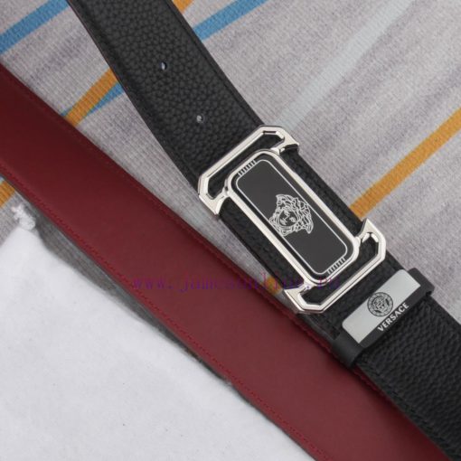 Belt belt Versace cowhide beltMen's belt material: 100% head layer cowhide belt, guaranteed ayk99zej - Image 6