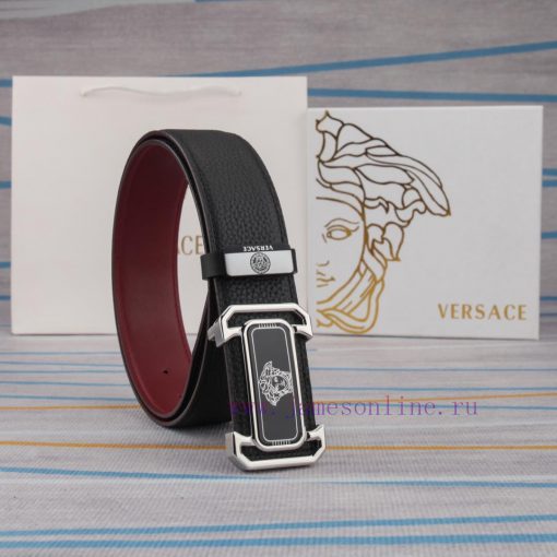 Belt belt Versace cowhide beltMen's belt material: 100% head layer cowhide belt, guaranteed ayk99zej - Image 7