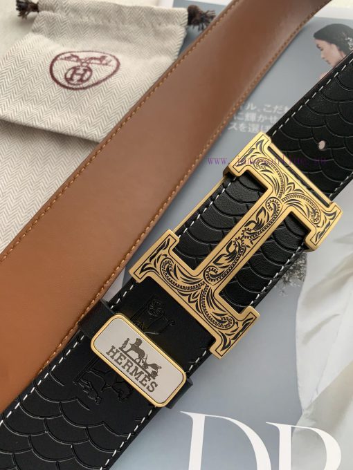 Hermes Hermes️Double sided hanging buckle, classic H-patterned pure steel buckle head, photo oqyc9vd4 - Image 6