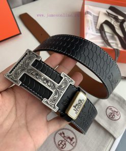 Hermes Hermes️Double sided hanging buckle, classic H-patterned pure steel buckle head, photo 3vcxdloo