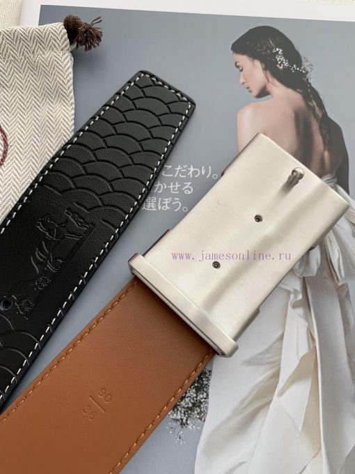 Hermes Hermes️Double sided hanging buckle, classic H-patterned pure steel buckle head, photo 3vcxdloo - Image 9