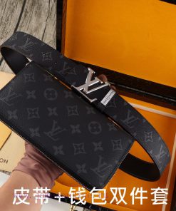 LV. Yiluweideng two-piece setWooden box, belt+wallet, two-piece setGrade: Italian imported 1 ldssk0f5