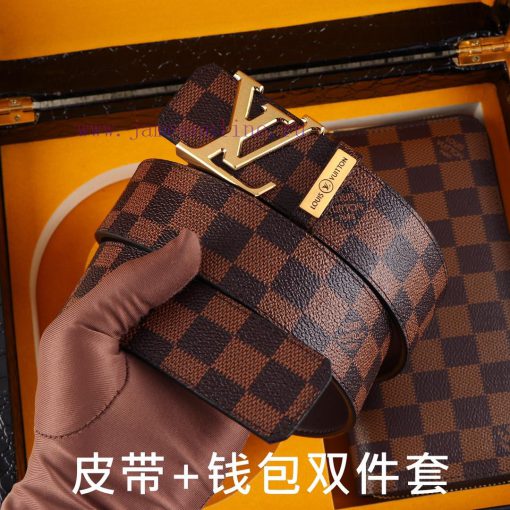 LV. Yiluweideng two-piece setWooden box, belt+wallet, two-piece setGrade: Italian imported 1 j5runzuo - Image 3