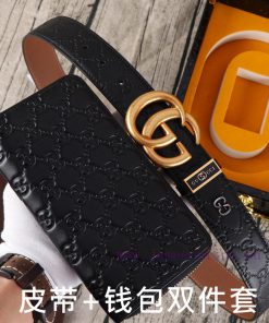 Gucci. Gucci two-piece setWooden box, belt+wallet, two-piece setGrade: Italian imported 100% 4q5kg26r