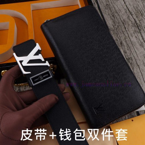 LV. Yilu Weideng Double Piece SetWooden box, belt+wallet, two-piece setGrade: Imported 100% x1xjj0az - Image 2