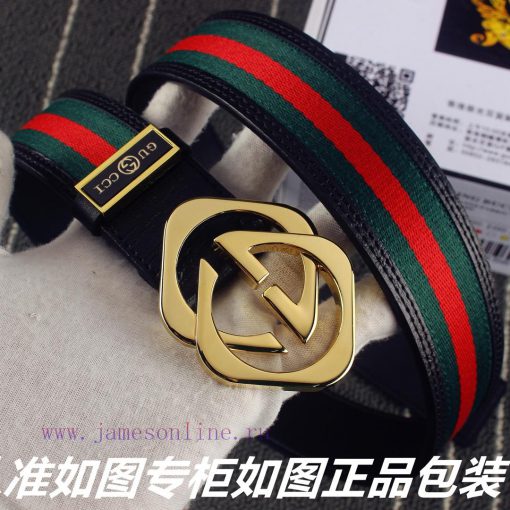Gucci️Material: 100% head layer cowhide belt, 24k pure steel buckle to ensure equal quality svaepnox - Image 4