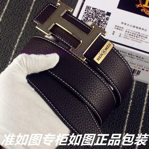 Hermes Her..mes️Identify and receive a punch as a giftMaterial: 100% head layer cowhide belt zxyzodgk - Image 3