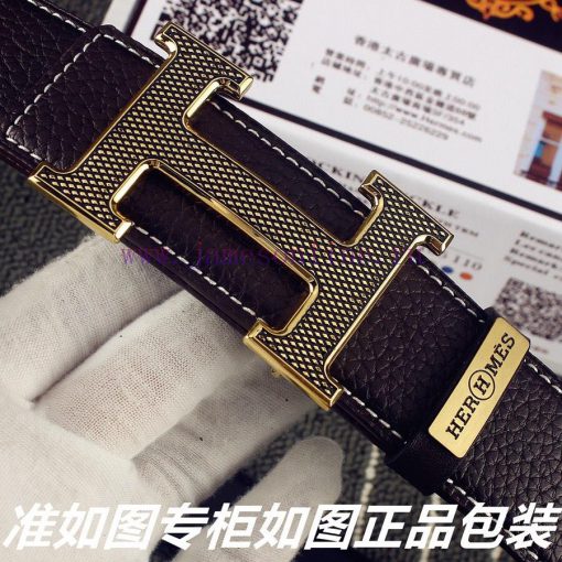 Hermes Her..mes️Identify and receive a punch as a giftMaterial: 100% head layer cowhide belt zxyzodgk - Image 6
