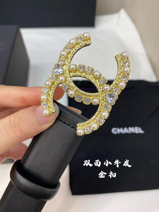 Chanel products have a width of 3.0CM and are made of double-sided original calf leather. Th 1tvcfp2k - Image 6