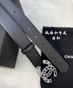 Chanel products have a width of 3.0CM and are made of double-sided original calf leather. Th s1sgfmld