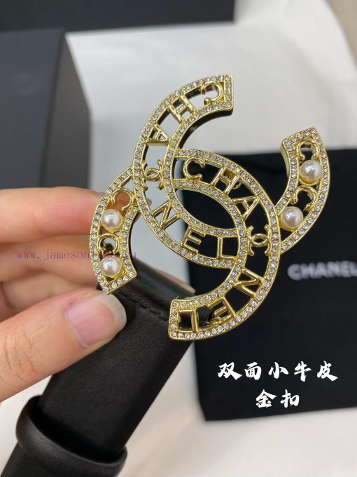 Chanel products have a width of 3.0CM and are made of double-sided original calf leather. Th rh0krgcd - Image 6