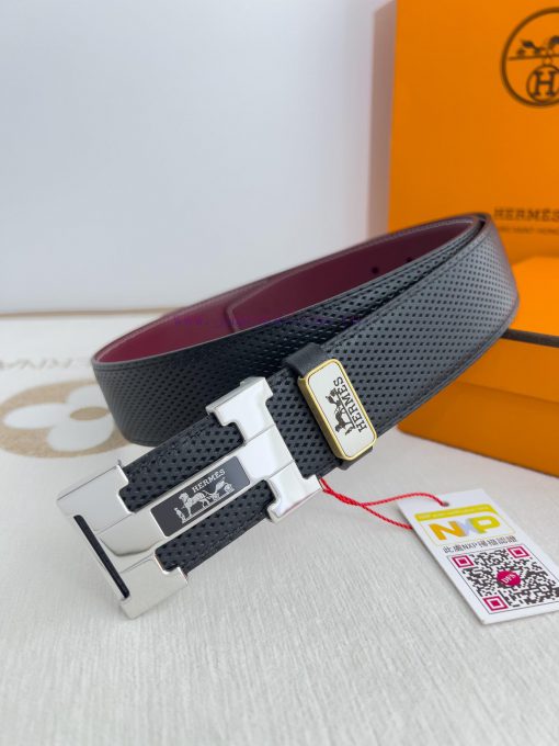 Hermes Hermes waist beltHanging buckle, classic pure steel material buckle head, double-side cq6t73f7 - Image 3