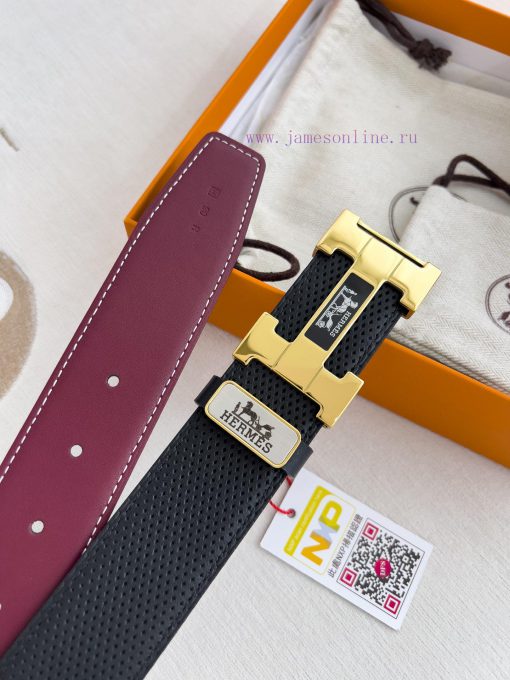 Hermes Hermes waist beltHanging buckle, classic pure steel material buckle head, double-side cq6t73f7 - Image 8