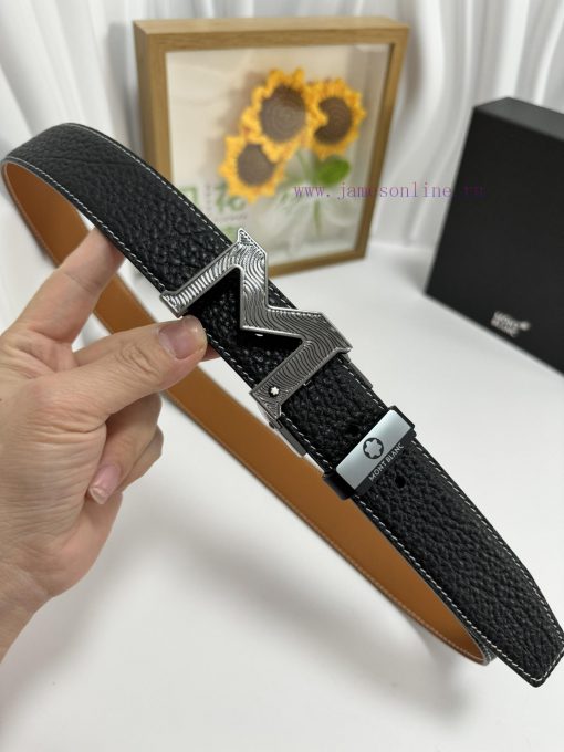 MontblancMaterial: Leather Belt with 100% Head Layer. The leather belt is guaranteed to be g w7aojhf6 - Image 4