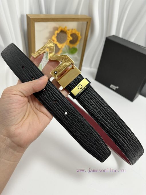 MontblancMaterial: Leather Belt with 100% Head Layer. The leather belt is guaranteed to be g 6jf4x35k - Image 3