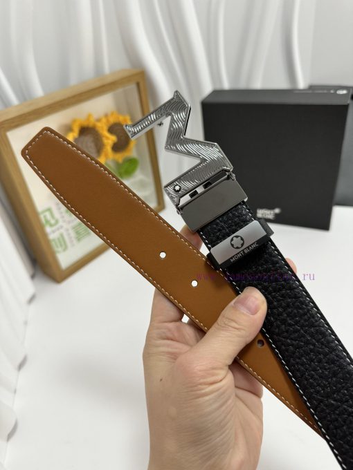 MontblancMaterial: Leather Belt with 100% Head Layer. The leather belt is guaranteed to be g w7aojhf6 - Image 6