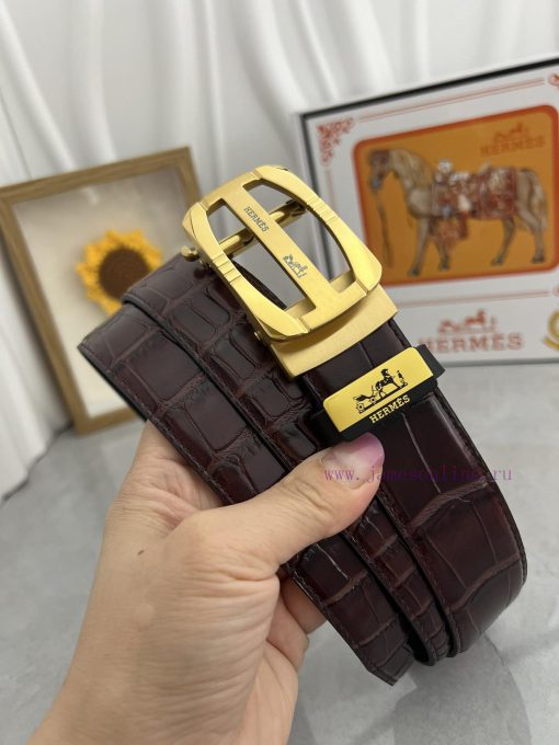 Hermes Herm è s automatic beltMaterial: Leather Belt with 100% Head Layer. The leather belt ad8gwhnr - Image 3
