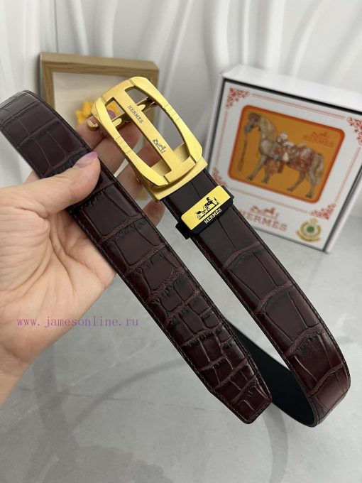 Hermes Herm è s automatic beltMaterial: Leather Belt with 100% Head Layer. The leather belt ad8gwhnr - Image 5