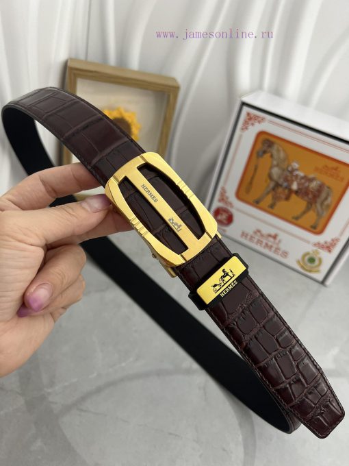 Hermes Herm è s automatic beltMaterial: Leather Belt with 100% Head Layer. The leather belt ad8gwhnr - Image 7