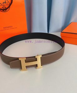Hermes 38mm stainless steel belt paired with Togo leather, available on both sides nbqd8z7t