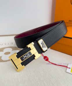 Hermes Hermes waist beltHanging buckle, classic pure steel material buckle head, double-side iu5o6k36